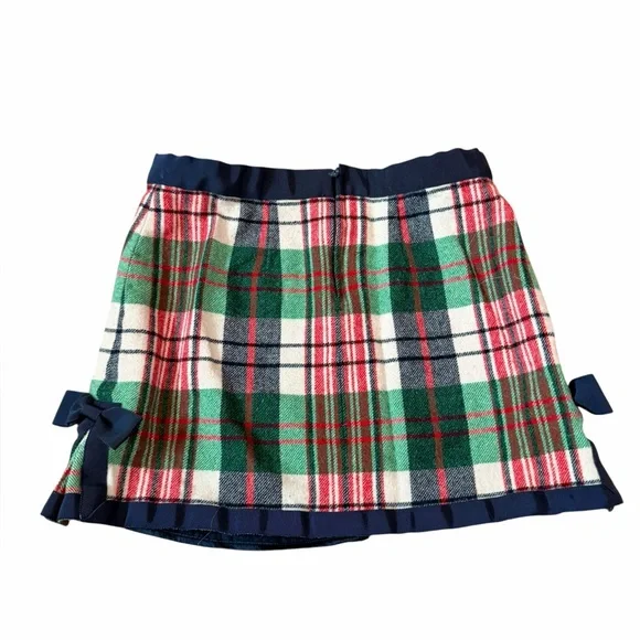 Vineyard Vines Blue Green Red Classic Tartan Plaid Skirt Bows Children’s Sz 12 - Picture 2 of 9